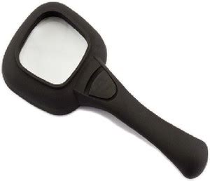 Bs Spy Handheld Magnifying Glass LED Lighted illuminated Rectangle LED ...