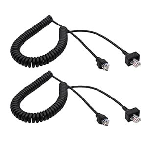 RJ-45 8 Pin to 8 Pin Microphone Cable Mic Cord Compatible for Kenwood ...