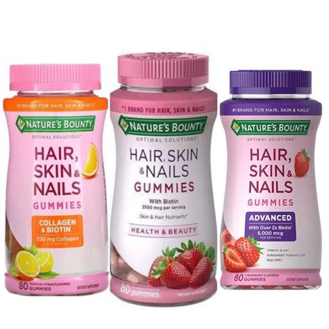 Nature's Bounty Hair,Skins & Nails Collagen & Biotin Gummies - Luvia ...