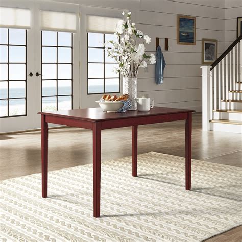 48-inch Rectangular Dining Table - Antique Berry Finish by iNSPIRE Q ...