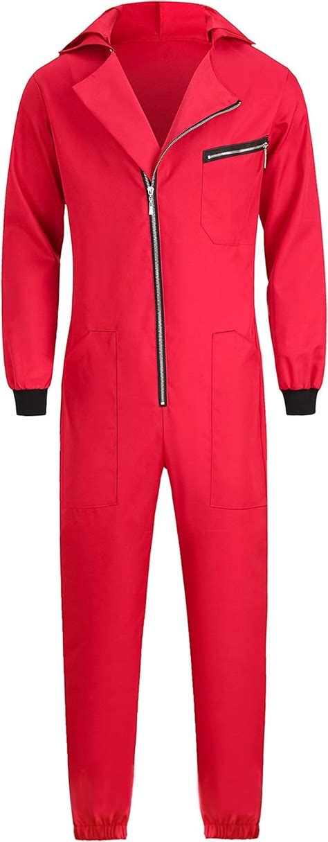 Fairycece Buy Red Jumpsuit Costume for Halloween Online India | Ubuy