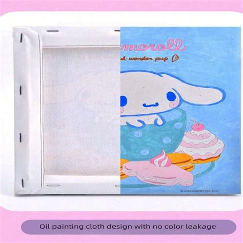 Sanrio Sanrio DIY Cartoon Digital Oil Painting Handmade Drawing Kit, A ...