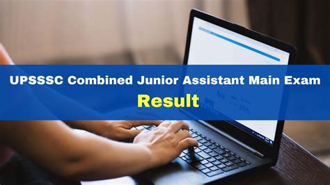 UPSSSC Combined Junior Assistant Main Result Declared At upsssc.gov.in ...