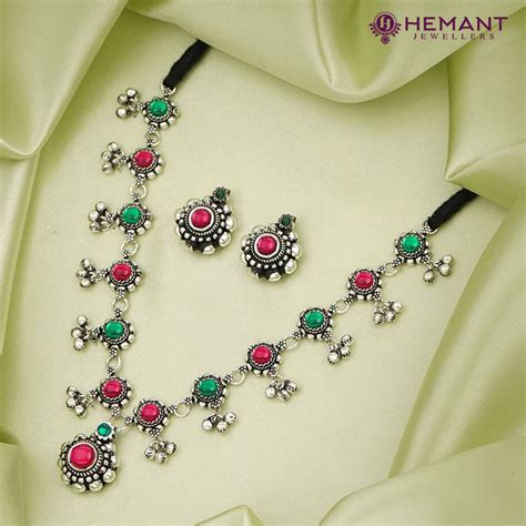 Traditional Maharashtrian Kolhapuri Saj Ghat Har Silver WT – Hemant ...