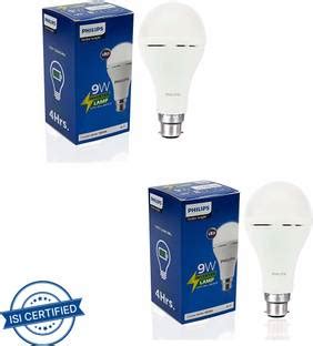 PHILIPS 9W Rechargeable Emergency Inverter led 4 hrs Bulb Emergency ...