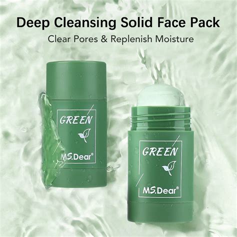 3X Green Tea Clay Pack Stick Blackhead Acne Remover India | Ubuy