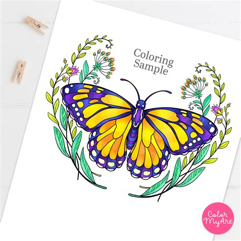 Monarch Butterflies Coloring Pages
