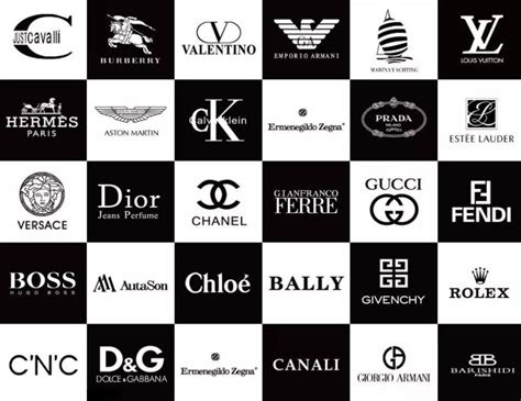 奢侈衣服品牌标志大全图片