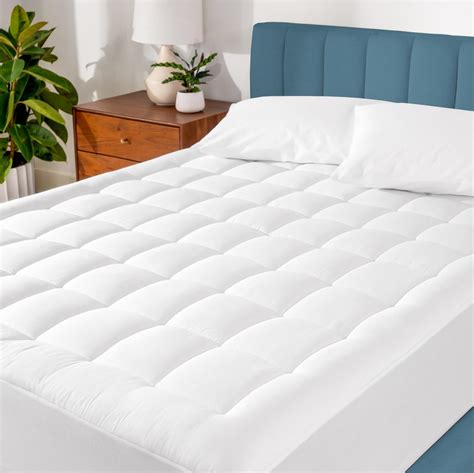 Amazon.com: Bare Home King Mattress Topper Cotton Top - Fitted Mattress ...