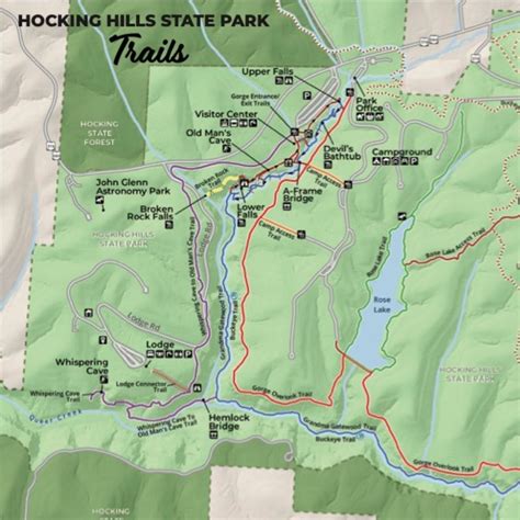 Free Printable Hocking Hills Trail Maps 2025 - Hello Honeycomb