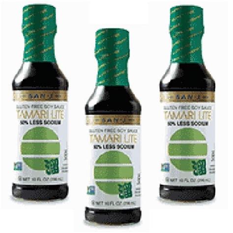 San-J Tamari Lite 50% Less Sodium Gluten Free Soy Sauce 6x10OZ ...