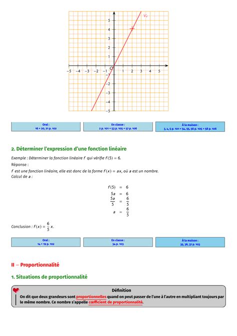 Proportionnalité et applications 3ème année collège | الصفحة 2 من 7 ...