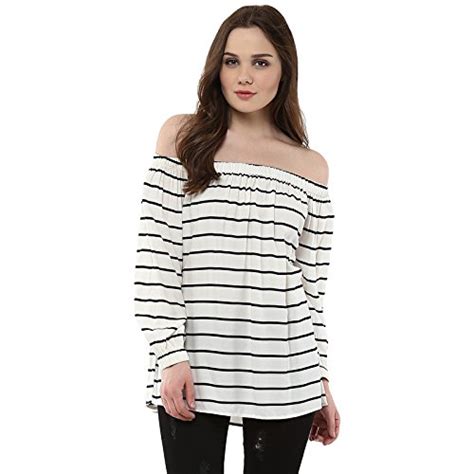 Harpa White Women's Top (GR3748-WHITE) : Amazon.in: Fashion