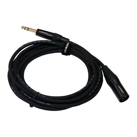 Hawk SXSG-010 XLR Male to 1-4 TRS Balanced Interconnect Cable - 3 Mete ...