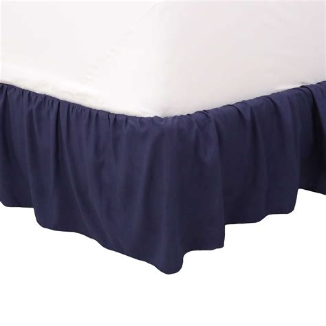 Martex 100% Microfiber Dust Ruffle Bed Skirt - Hotel Quality, 16" Drop ...