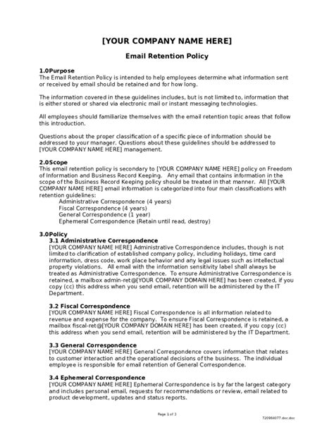 Image result for Email Retention Policy Explained