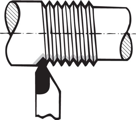 Image result for Mechanical Drawing Left Hand Thread