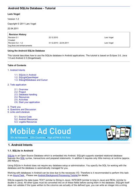 Android SQLite Tutorial 的图像结果