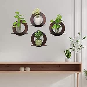 TANWAR HANDICRAFT Engineer Wood Round Shape Plant Stand | Engineer ...