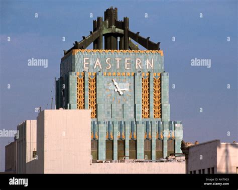 The beautiful ART DECO style of the EASTERN COLUMBIA BUILDING in ...