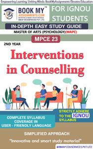 IGNOU MPCE 23 Interventions in Counselling Study Material (In Depth ...