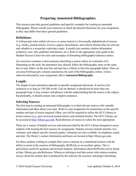 Annotated Bibliography Examples