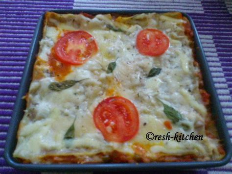 Vegetarian Lasagne (Inspired from Jamie Oliver's recipe  