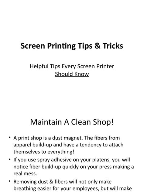 Image result for Screen Printing Tips