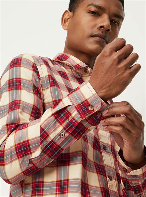 Buy Men Checked Full Sleeves Slim Fit Smart Casual Shirt Online at just ...