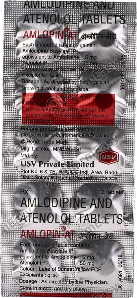 Amlopin At Strip Of 10 Tablets: Uses, Side Effects, Price & Dosage ...