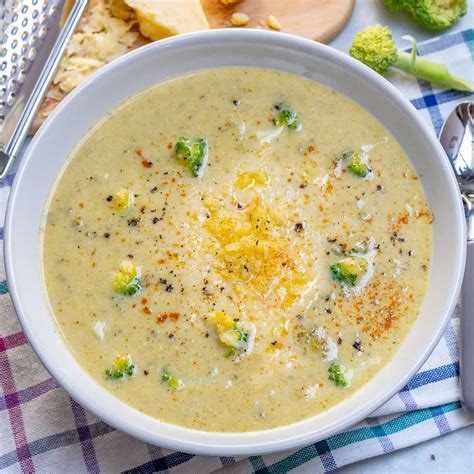 Healthy Broccoli Cheddar Soup | Healthy Fitness Meals