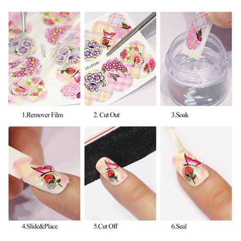 Buy Palm Tree Ocean Water Nail Art Sticker Flamingo Marine Life ...