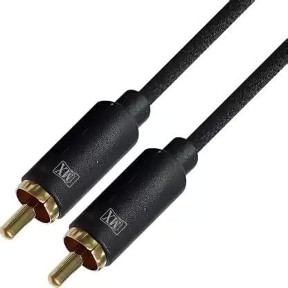 MX Subwoofer Series RCA Cable, 3 MTR Single RCA Male To Single RCA Male ...