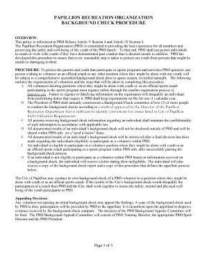 Fillable Online Background Check Procedure - Sport Ngin Fax Email Print ...