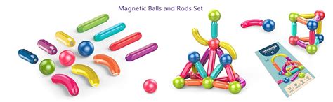 FUNVERSE® Learning Magnetic Blocks Set for Boys and Girls Age 4-5 ...