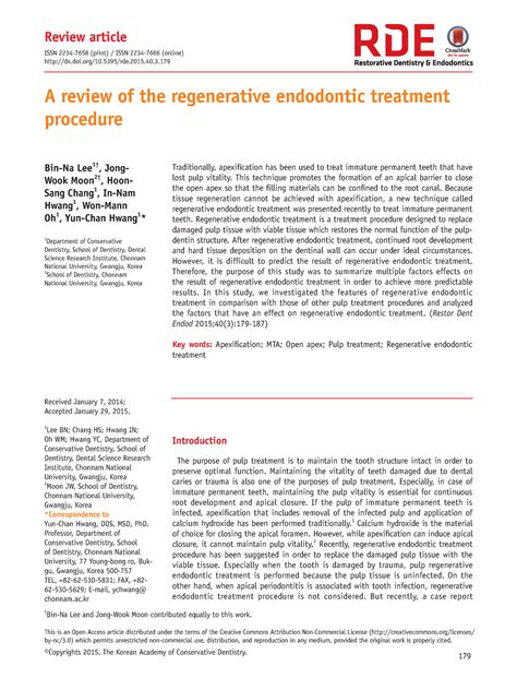 A review of the regenerative endodontic treatment - ©Copyrights 2015 ...