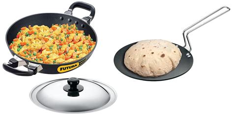 Buy Hawkins - Futura Non-Stick Deep-Fry Pan (Kadhai) with Stainless ...