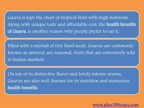 Top 15 Health benefits of guava that you should know | PPTX