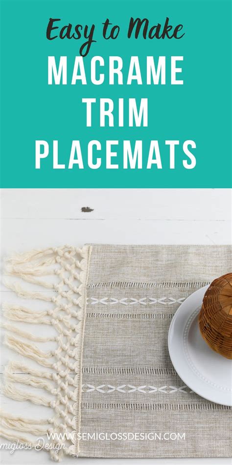 Image result for Macrame Placemat Tutorial