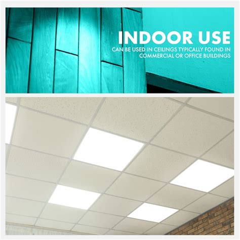 Simply Conserve 2-ft x 2-ft Adjustable-Lumen Switchable White LED Panel ...