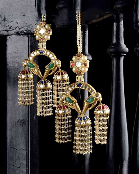 24KT GOLD TWIN BIRD JHOOMAR EARRING – Symetree