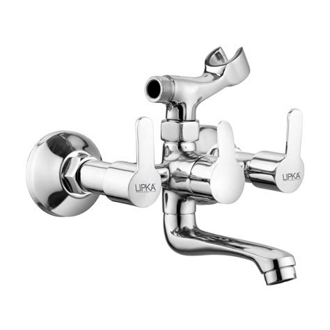 Frenk Telephonic Wall Mixer Brass Faucet with Crutch - LIPKA | Lipka Home
