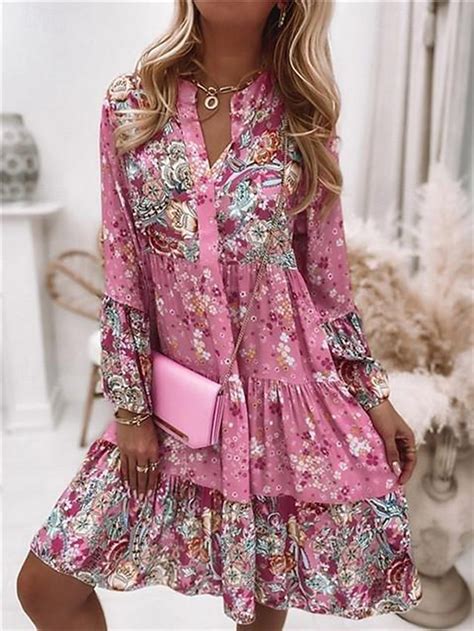 Women's Mini Dress Boho Dress Casual Dress Spring Dress Vacation ...