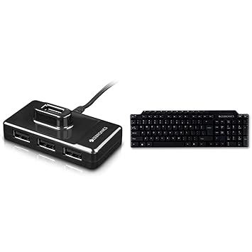 ZEBRONICS Zeb-100HB 4 Ports USB Hub for Laptop - Black & ZEB-KM2100 ...