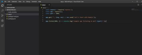 Run JS in vs Code Using Node.js 的图像结果