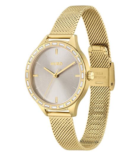 HUGO 1540116 Flash Crystals Analog Watch For Women