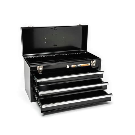 Buy 20 in. 3-Drawer Steel Tool Box in Black Online at Lowest Price in ...