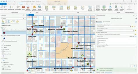 ArcGIS Geocoding Example 的图像结果