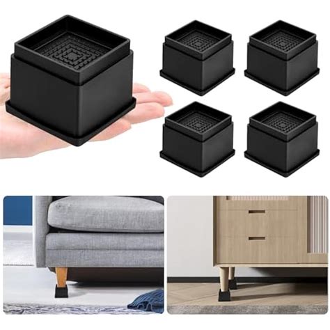 shouwuhho 4 Pack Furniture Risers 2 Inch, Adjustable India | Ubuy