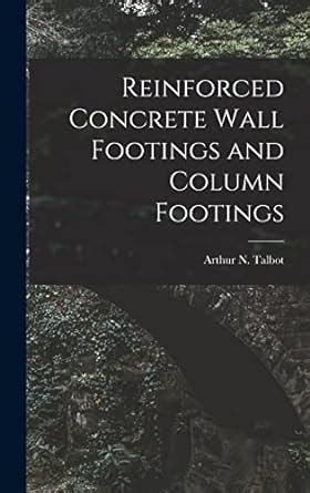 Buy Reinforced Concrete Wall Footings and Column Footings Book Online ...